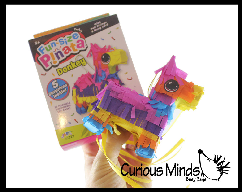 Tiny Piñata - Cute Mini Piñata with Toys - Fun Party Favor - Functional Toy