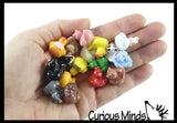Tiny Acrylic Rubber Ducky Shaped Figurines Dressed as Animals