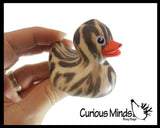 Regular 2" Animal Print Rubber Ducks - Zebra Cheetah Rubber Duckies - Cute Novelty Prize Reward Giveaway
