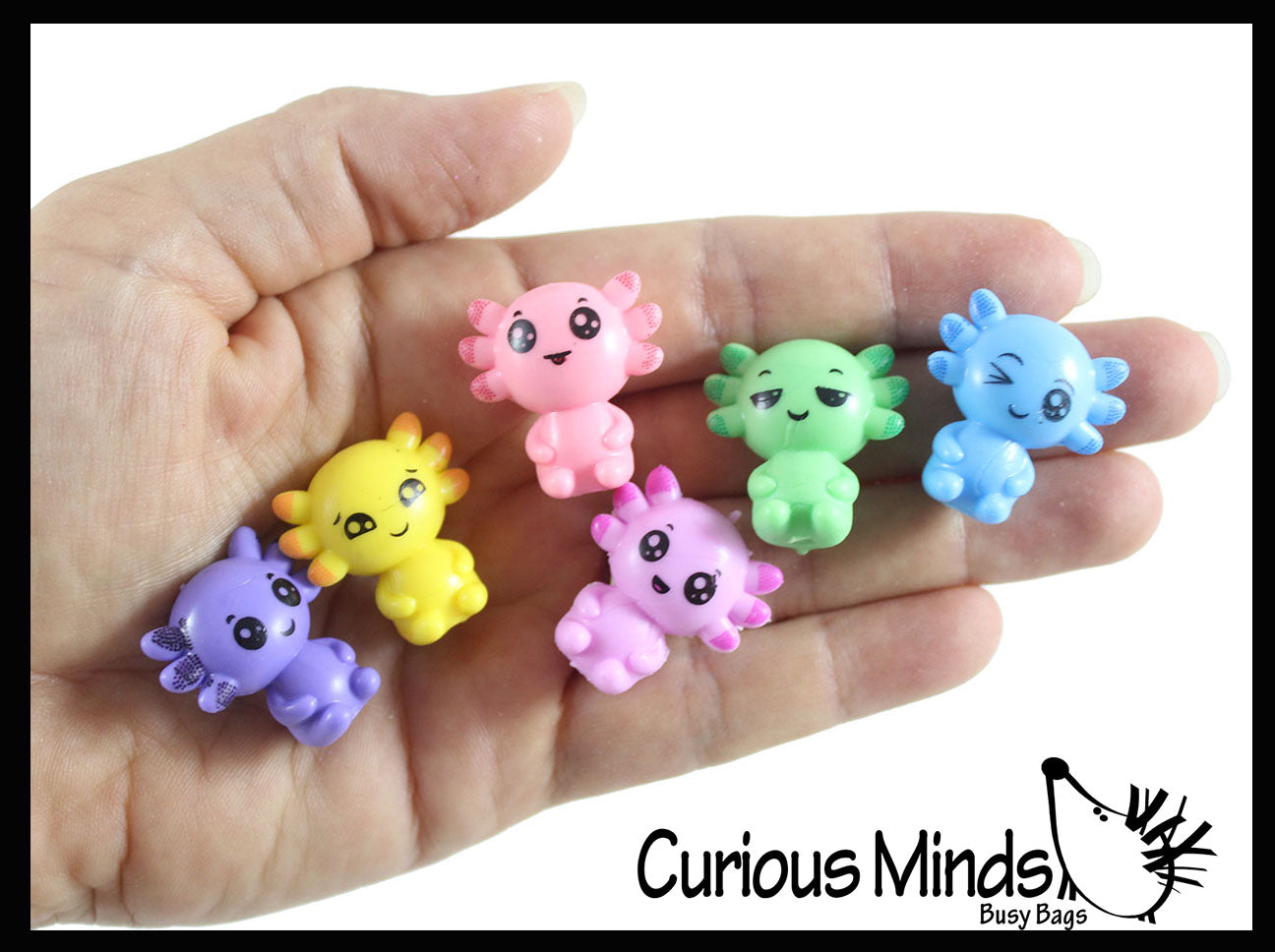 Colorful Tiny Axolotls Figurines - Mini Toys - Small Novelty Prize Toy - Party Favors - Gift ALL 6 Mini Axolotl Figurine Colorful Tiny Axolotls Figurines - Mini Toys - Small Novelty Prize Toy - Party Favors - Gift ALL 6 Mini Axolotl Figurine