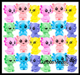 Cute Colorful Tiny Axolotls Figurines - Mini Toys - Small Novelty Prize Toy - Party Favors - Gift