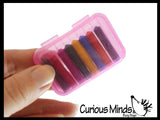 Mini Crayon Case with 8 Crayons - Tiny Cute Art Supply Kids Arts and Crafts