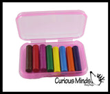 Mini Crayon Case with 8 Crayons - Tiny Cute Art Supply Kids Arts and Crafts