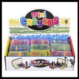 Mini Crayon Case with 8 Crayons - Tiny Cute Art Supply Kids Arts and Crafts