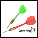 NEW - Mini Dart Board - Small Office Dart Game with Darts - Double Sided Game