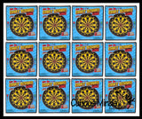 NEW - Mini Dart Board - Small Office Dart Game with Darts - Double Sided Game