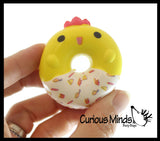 LAST CHANCE - LIMITED STOCK - Cute Mini Donut Animal Slow Rise Squishy Toys - Mini Tiny Animals - Memory Foam Party Favors, Prizes, OT