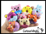 Cute Mini Donut Animal Slow Rise Squishy Toys - Mini Tiny Animals - Memory Foam Party Favors, Prizes, OT