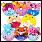 Cute Mini Donut Animal Slow Rise Squishy Toys - Mini Tiny Animals - Memory Foam Party Favors, Prizes, OT