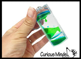 Keychain Liquid Dripping Timer - Calm Down Jar - Soothing and Calming Motion - Liquid Timer Sensory Office Toy - Visual Stimulation
