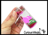 Keychain Liquid Dripping Timer - Calm Down Jar - Soothing and Calming Motion - Liquid Timer Sensory Office Toy - Visual Stimulation