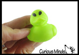Small 1.5" Assorted Rubber Ducks - Rubber Duckies - Cute Novelty Prize Reward Giveaway