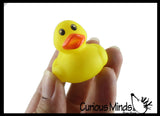 Small 1.5" Assorted Rubber Ducks - Rubber Duckies - Cute Novelty Prize Reward Giveaway