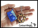 Cute Food Pair Bubble Popper Fidget Keychains - Go Together, Best Friends