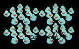 Tiny 1.5" Glow in the Dark Rubber Ducks - Rubber Duckies - Cute Novelty Prize Reward Giveaway
