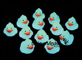 Tiny 1.5" Glow in the Dark Rubber Ducks - Rubber Duckies - Cute Novelty Prize Reward Giveaway