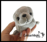 Cute Grey Harbor Seal Plush Stuffed Animals- Adorable Mini Plushie Stuffie