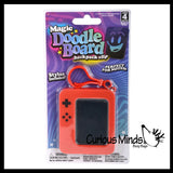 Mini Clip On LCD Writing Drawing Tablet Doodle Board - Press Button to Erase Keychain