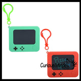 Mini Clip On LCD Writing Drawing Tablet Doodle Board - Press Button to Erase Keychain