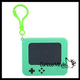 Mini Clip On LCD Writing Drawing Tablet Doodle Board - Press Button to Erase Keychain