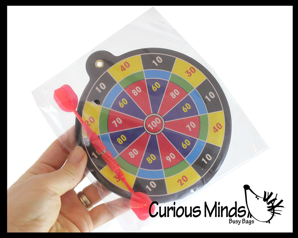 Small Safe Magnetic Dart Board - Dart Game with Darts