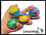 Mini 3D Puzzle Maze Ball - BB Ball Obstacle Maze Games - Brain Teaser Challenge Pill Maze Toys - Travel Toy - Ball Maze - Skill Balance