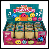 NEW - Mystery MINI Neon Doh Series 2" Dumpling Dim Sum - Ultra Squishy Relaxing Sensory Fidget Stress Toy