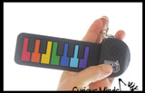 MukikiM Mini Electronic Flexible Piano or Drum Set Keychain Toy