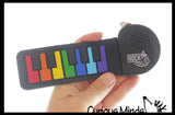 MukikiM Mini Electronic Flexible Piano or Drum Set Keychain Toy