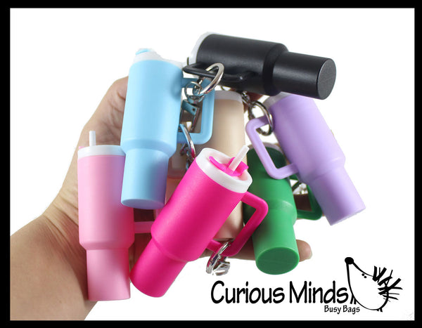 Small Mini Tumbler Cups Chapstick Holder- Plastic Container with Screw ...