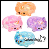 Mini Sugar Cat Ball - Thick Glue/Gel Stretch Ball - Ultra Squishy and Moldable Slow Rise Relaxing Sensory Fidget Stress Toy