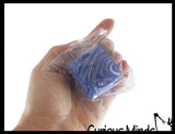Swirl 1.5" Marbled Sugar Ice Cube Ball - Thick Glue/Gel Syrup Molasses Stretch Ball - Ultra Squishy and Moldable Slow Rise Relaxing Sensory Fidget Stress Toy Square Ice