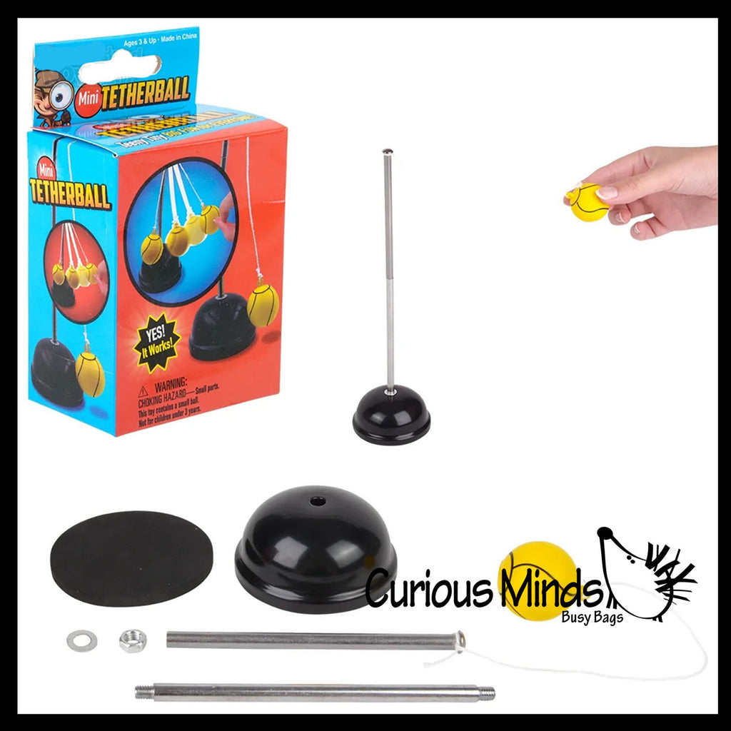 Mini Tabletop Teatherball Game Set - Indoor Office Table Sport Set Novelty