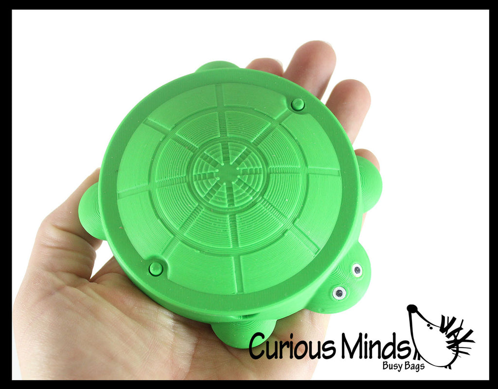 Tiny Mini Sized Turtle Sandbox - Mini Container with Lid - Cute Storage