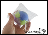 Tri Color 2.5" Doh Filled Squish Stress Squishy Ball
