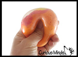 Tri Color 2.5" Doh Filled Squish Stress Squishy Ball