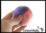 Tri Color 2.5" Doh Filled Squish Stress Squishy Ball