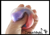 Tri Color 2.5" Doh Filled Squish Stress Squishy Ball