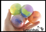 Tri Color 2.5" Doh Filled Squish Stress Squishy Ball