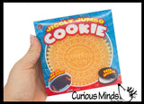 Jumbo Squishy Mochi Cookie - Sticky and Gummy Squish Toy Peeler Peeling Fidget