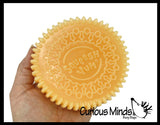 Jumbo Squishy Mochi Cookie - Sticky and Gummy Squish Toy Peeler Peeling Fidget