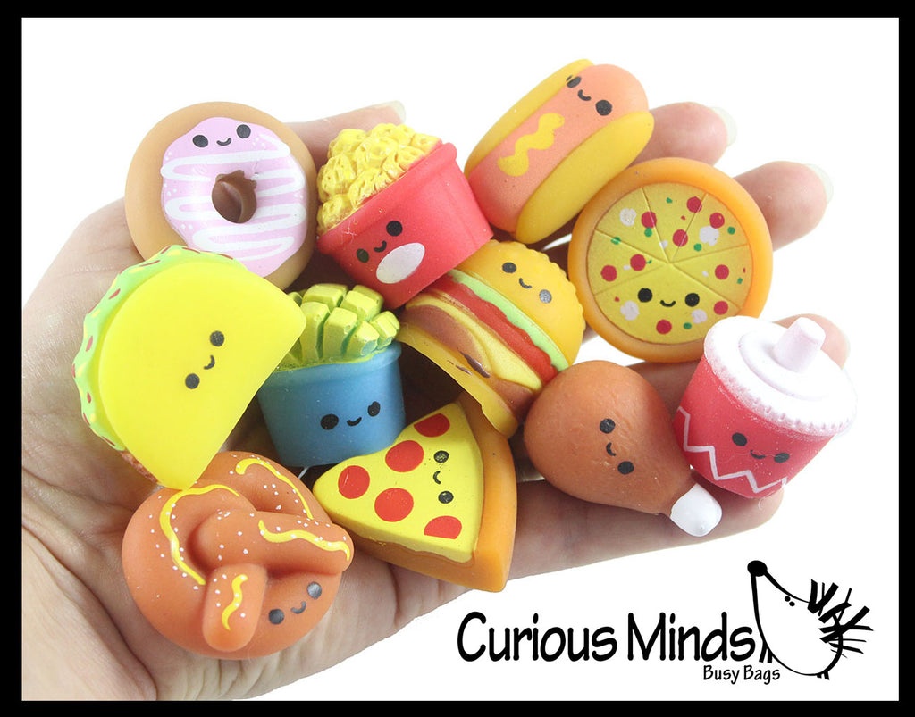NEW - Fast Food Junk Mochi Squishy - Kawaii -  Cute Individually Wrapped Toys - Sensory, Stress, Fidget Party Favor Toy