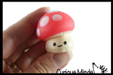 Cute Mushroom Mochi Squishy - Kawaii -  Cute Individually Wrapped Toys - Sensory, Stress, Fidget Party Favor Toy