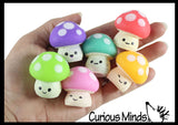 Cute Mushroom Mochi Squishy - Kawaii -  Cute Individually Wrapped Toys - Sensory, Stress, Fidget Party Favor Toy