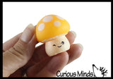 Cute Mushroom Mochi Squishy - Kawaii -  Cute Individually Wrapped Toys - Sensory, Stress, Fidget Party Favor Toy