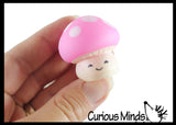 Cute Mushroom Mochi Squishy - Kawaii -  Cute Individually Wrapped Toys - Sensory, Stress, Fidget Party Favor Toy
