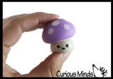 Cute Mushroom Mochi Squishy - Kawaii -  Cute Individually Wrapped Toys - Sensory, Stress, Fidget Party Favor Toy