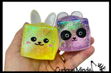 Sugar Animal Cube Ball - Thick Glue/Gel Syrup Molasses Stretch Ball - Ultra Squishy and Moldable Slow Rise Relaxing Sensory Fidget Stress Toy Square