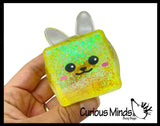 Sugar Animal Cube Ball - Thick Glue/Gel Syrup Molasses Stretch Ball - Ultra Squishy and Moldable Slow Rise Relaxing Sensory Fidget Stress Toy Square
