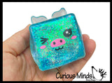 Sugar Animal Cube Ball - Thick Glue/Gel Syrup Molasses Stretch Ball - Ultra Squishy and Moldable Slow Rise Relaxing Sensory Fidget Stress Toy Square